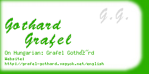 gothard grafel business card